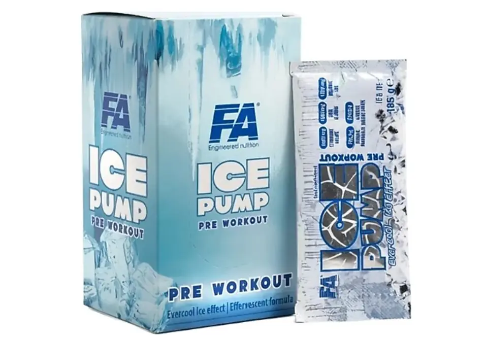Fa Nutrition Ice Pump Pre Workout Sample Box Icy Citrus & Peach 10 Adet x 18.5 gram
