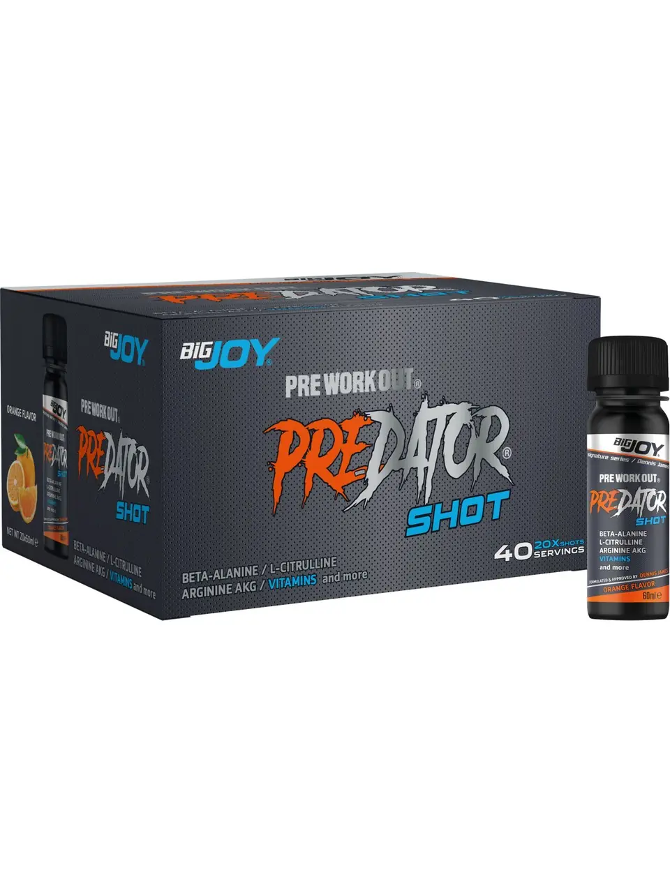 Bigjoy Predator Shot 60ml x 20 Adet (40 Servis)