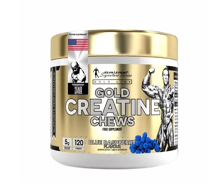 Kevin Levrone Signature Series Gold Creatine Chews 120 Tablets Blue Raspberry